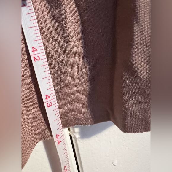 Kit and ace brushed mock neck dress mauve rose long sleeve casual athleisure - Picture 6 of 9